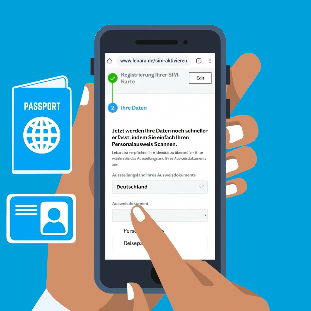 SIMKarte aktivieren und registrieren Anleitung Lebara