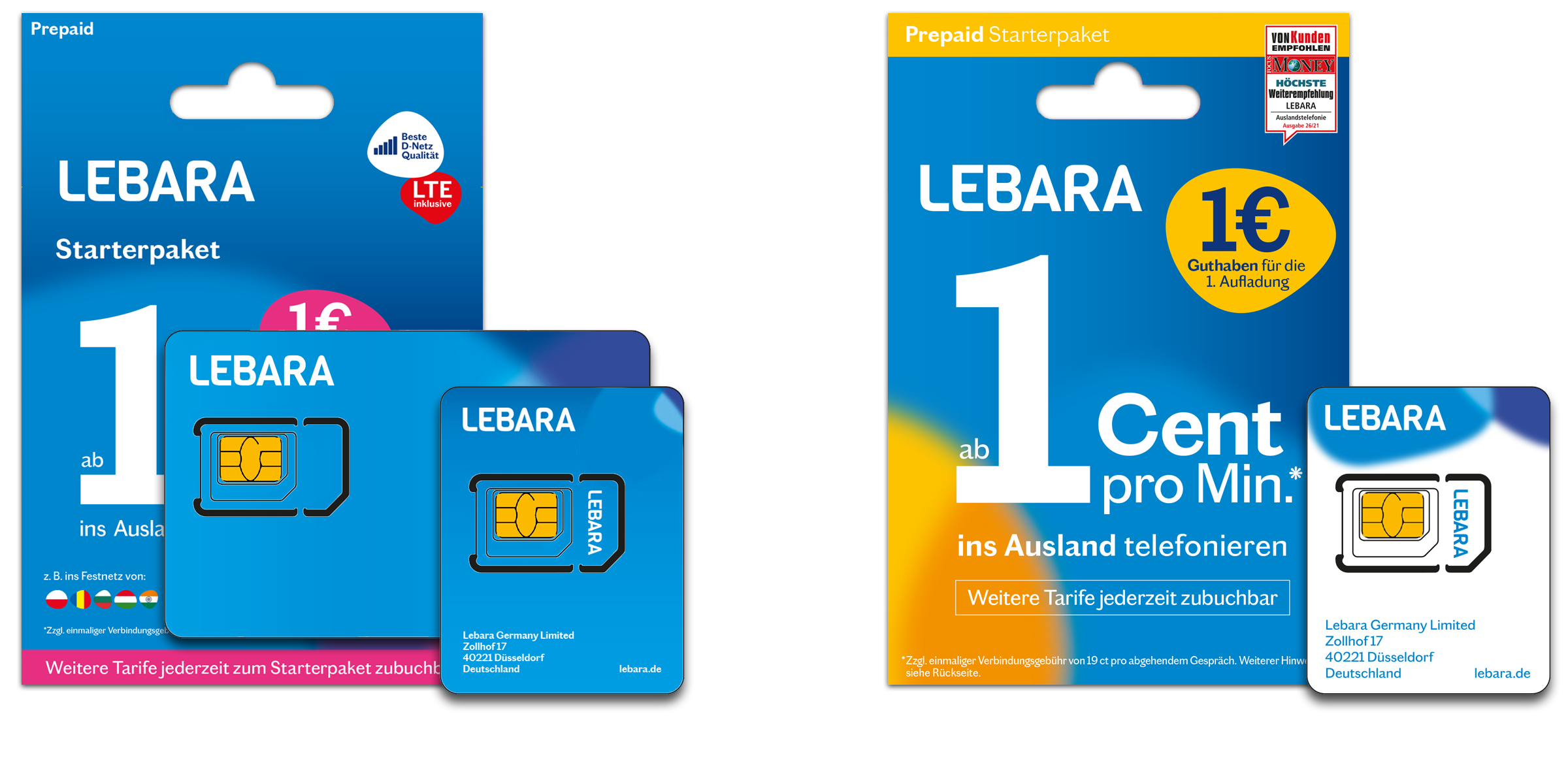 Cartela SIM Nou Schimbare De Re ea Lebara